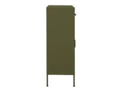 Armario de almacenamiento acero verde oliva 80x35x101,5 cm ES138235