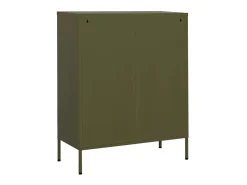 Armario de almacenamiento acero verde oliva 80x35x101,5 cm ES138235