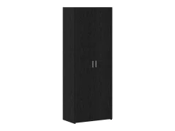 Armario de almacenamiento de roble negro 70x42,5x225 cm Madera de ingeniería