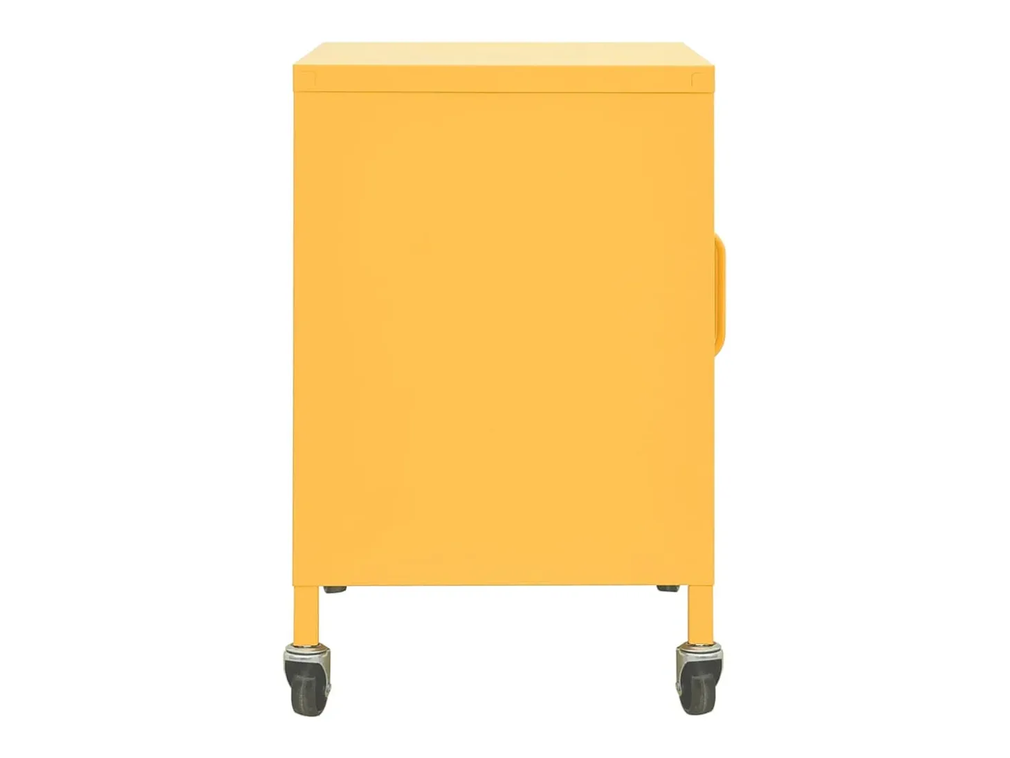 Armario de almacenamiento acero amarillo mostaza 60x35x56 cm ES809220