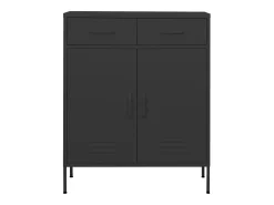 Armario de almacenamiento gris antracita 80x35x101,5 cm acero ES395185