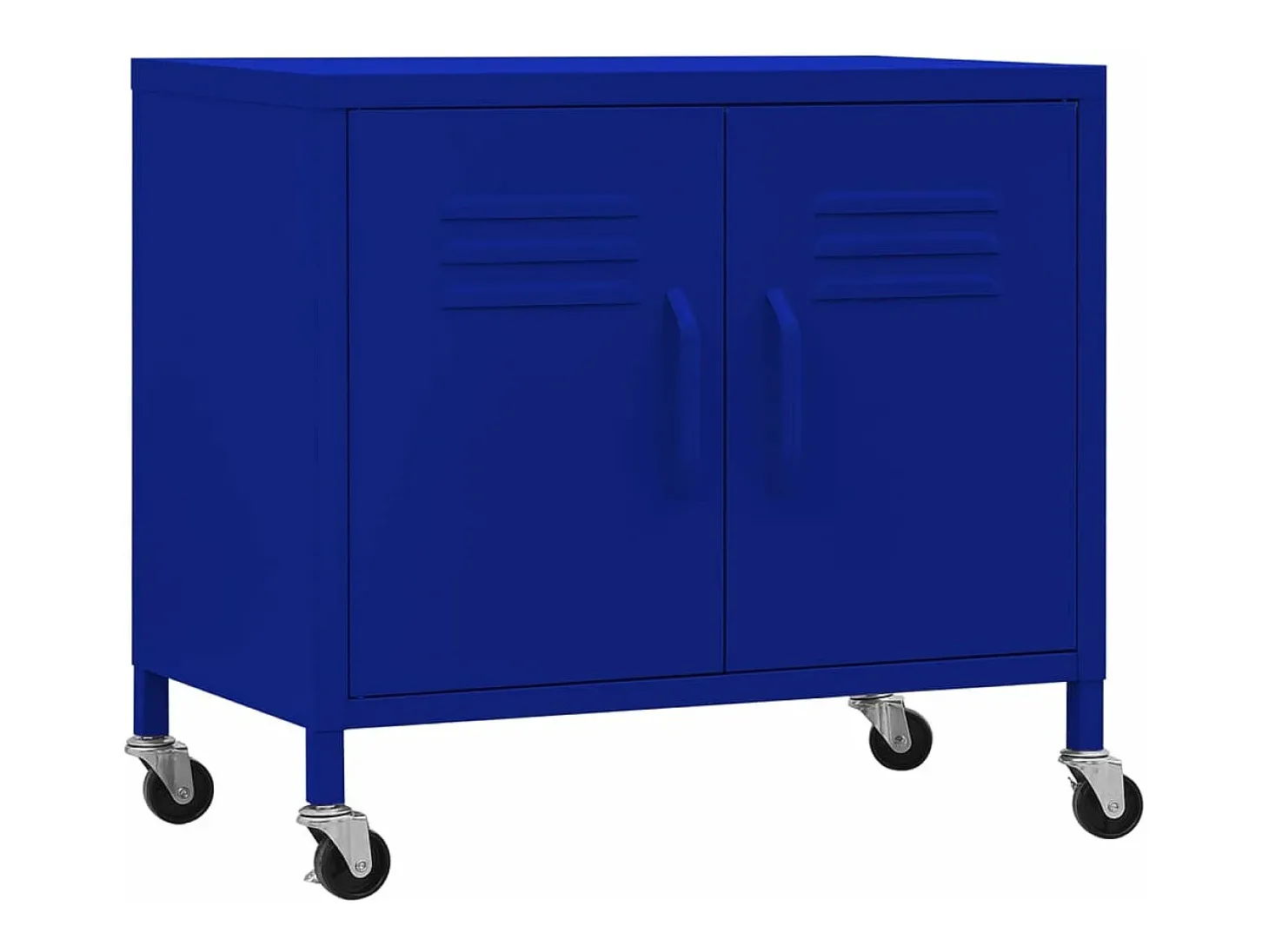 Armario de almacenamiento acero azul marino 60x35x56 cm ES764488