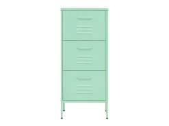 Armario de almacenamiento acero verde mint 42,5x35x101,5 cm ES337871