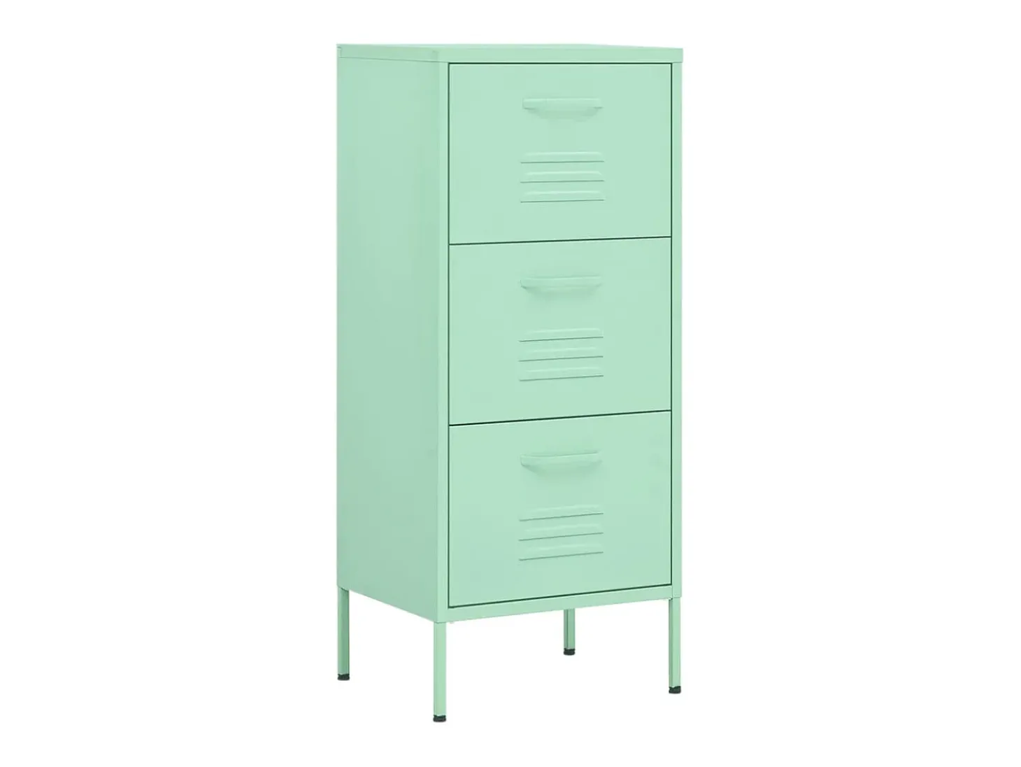 Armario de almacenamiento acero verde mint 42,5x35x101,5 cm ES337871