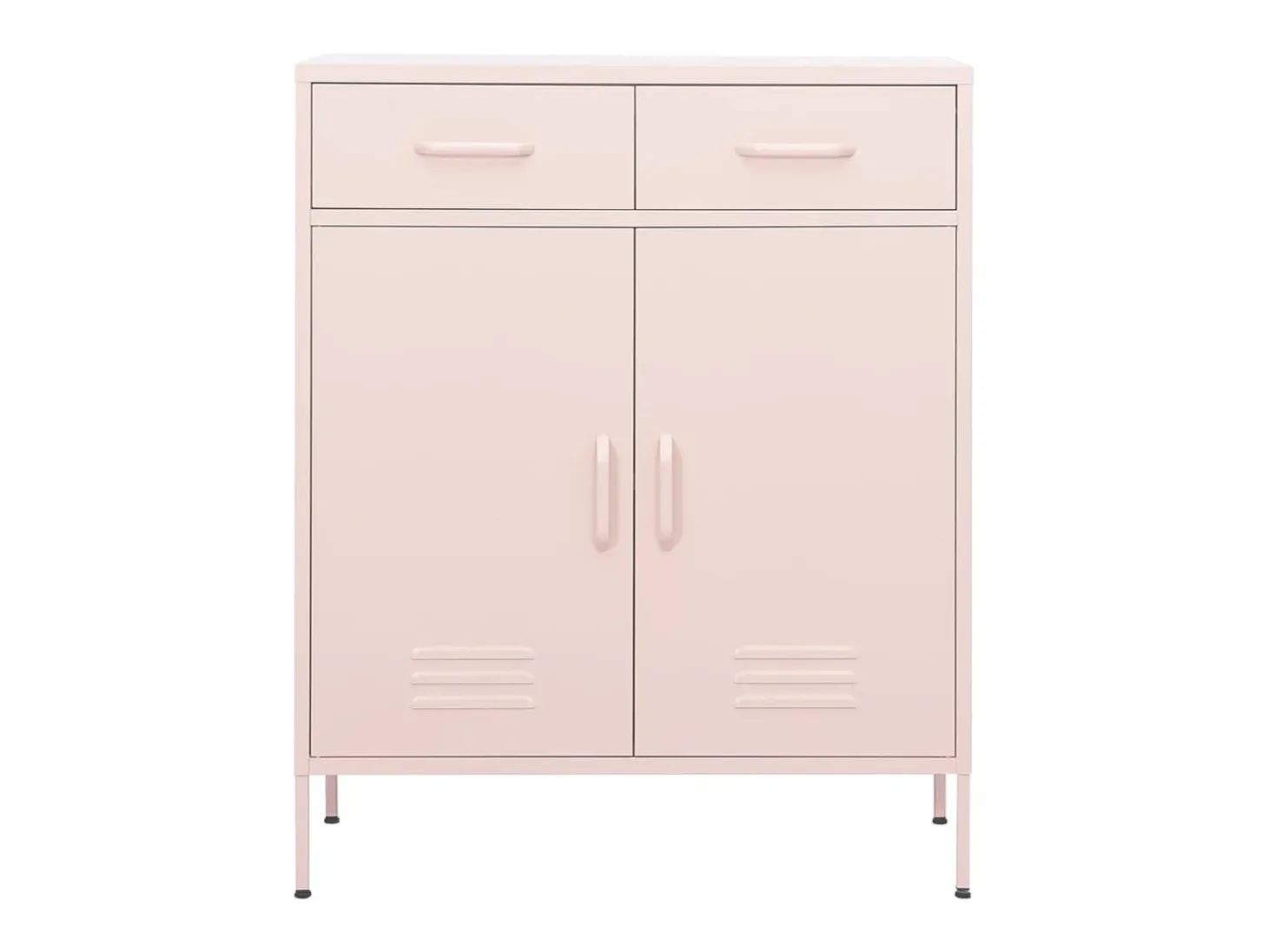 Armario de almacenamiento acero rosa 80x35x101,5 cm ES846188