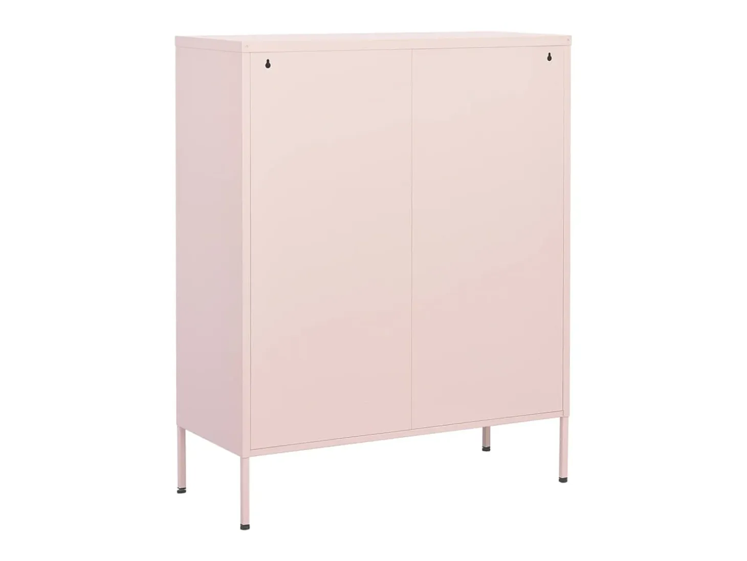 Armario de almacenamiento acero rosa 80x35x101,5 cm ES846188