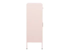 Armario de almacenamiento acero rosa 80x35x101,5 cm ES846188