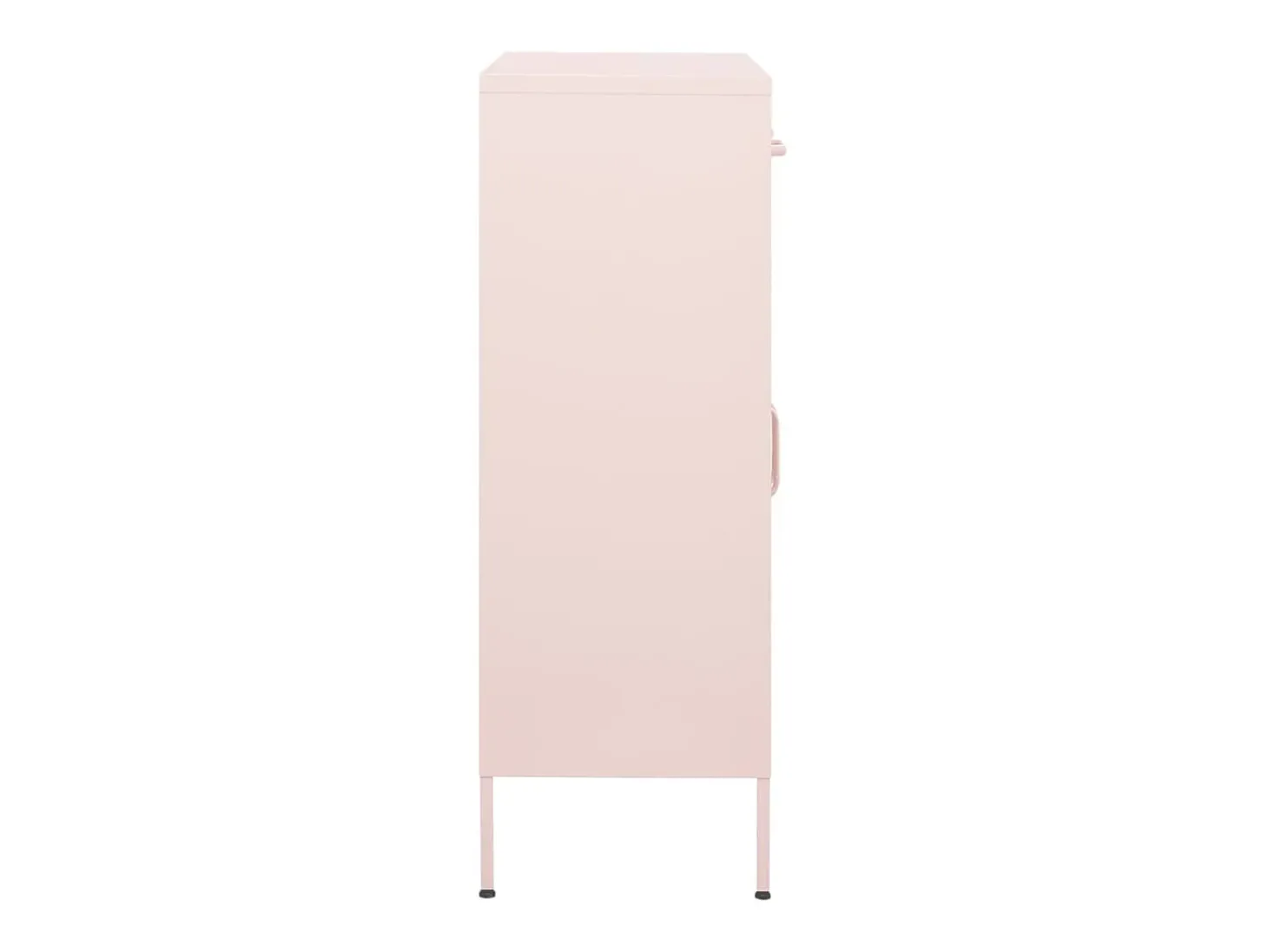 Armario de almacenamiento acero rosa 80x35x101,5 cm ES846188