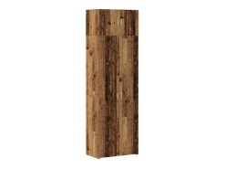 Armario de almacenamiento de madera envejecida 70x42,5x225 cm Madera de ingeniería