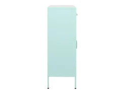 Armario de almacenamiento acero verde mint 80x35x101,5 cm ES501295