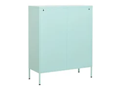 Armario de almacenamiento acero verde mint 80x35x101,5 cm ES501295