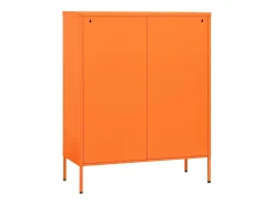 Armario de almacenamiento acero naranja 80x35x101,5 cm ES652507