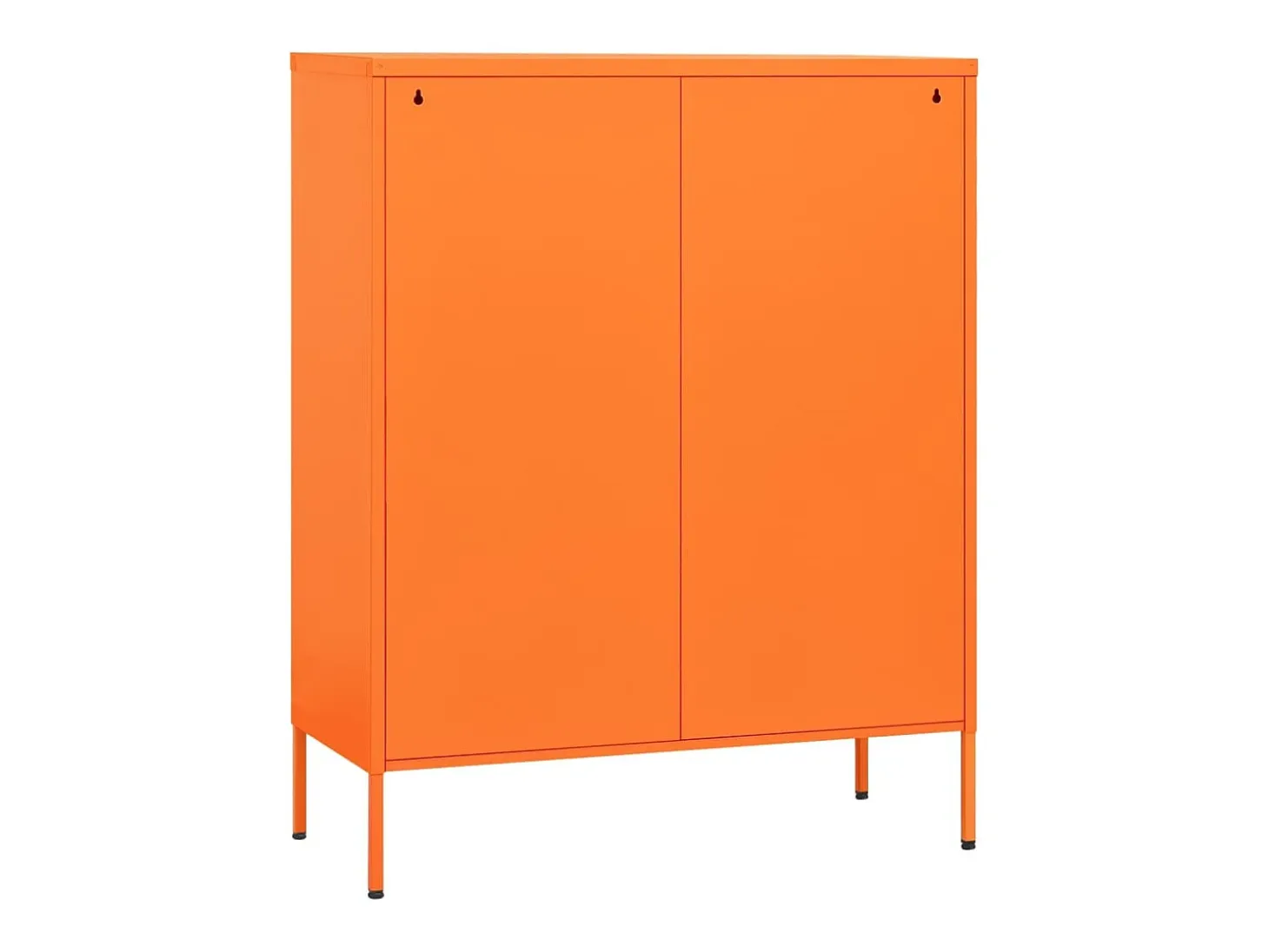 Armario de almacenamiento acero naranja 80x35x101,5 cm ES652507