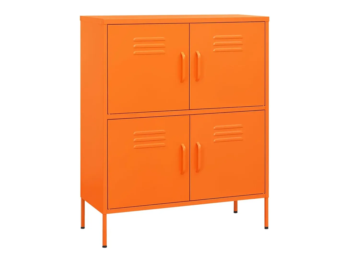 Armario de almacenamiento acero naranja 80x35x101,5 cm ES652507