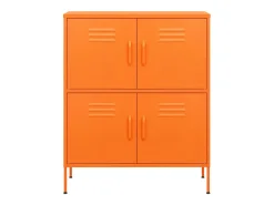 Armario de almacenamiento acero naranja 80x35x101,5 cm ES652507