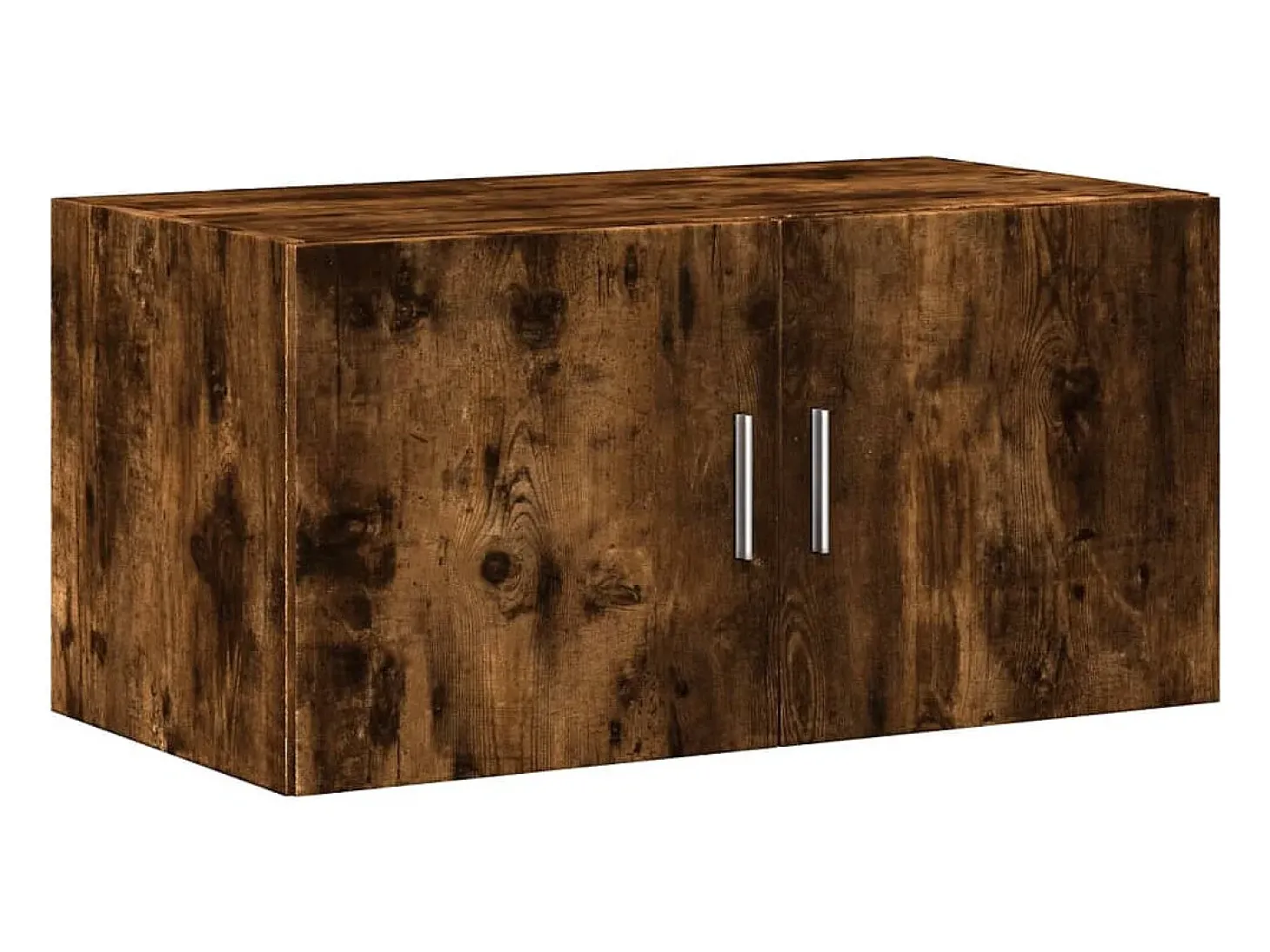 Armario de madera de ingeniería roble ahumado 80x42,5x225 cm