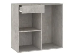 Armario de maquillaje madera gris hormigón 80x40x75cm