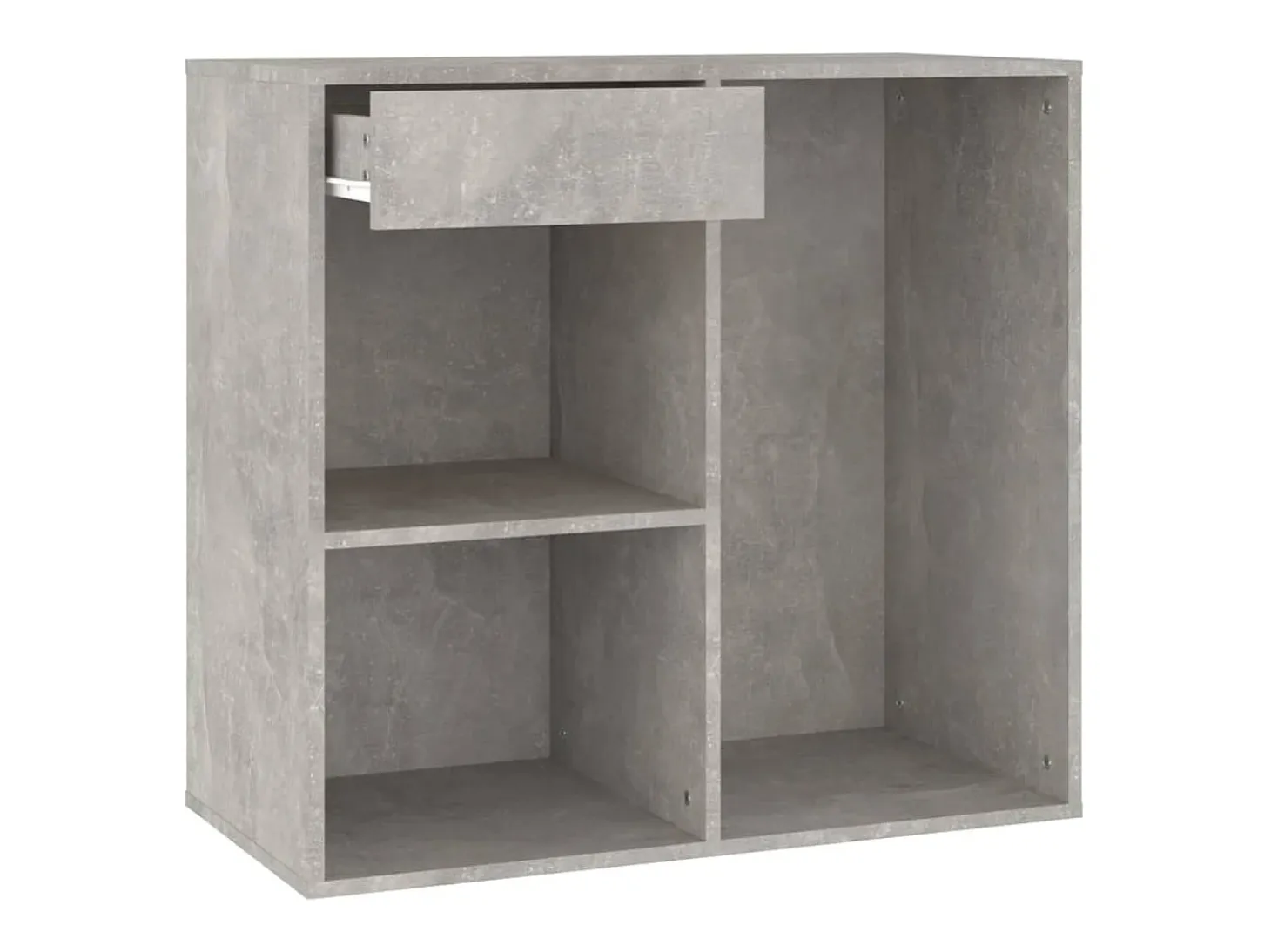 Armario de maquillaje madera gris hormigón 80x40x75cm