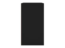 Armario de maquillaje madera contrachapada negro 80x40x75 cm