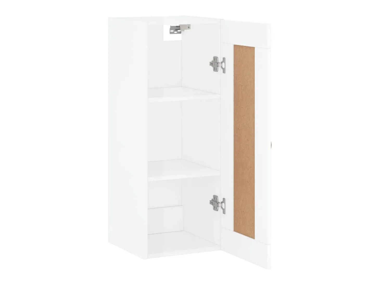 Armario de pared blanco brillo 34,5x34x90 cm madera de ingeniería
