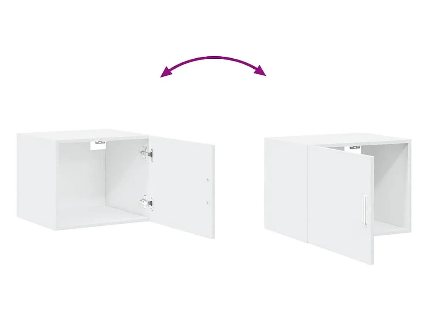 Armario de pared blanco 50x42,5x40 cm madera de ingeniería