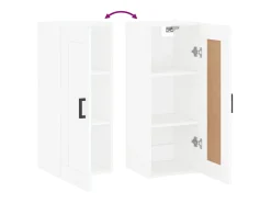 Armario de pared blanco 34,5x34x90 cm madera de ingeniería