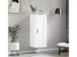 Armario de pared blanco 34,5x34x90 cm madera de ingeniería