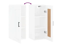 Armario de pared blanco 34,5x34x90 cm madera de ingeniería