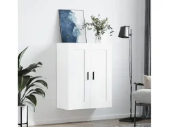 Armario de pared blanco 69,5x34x90 cm madera de ingeniería