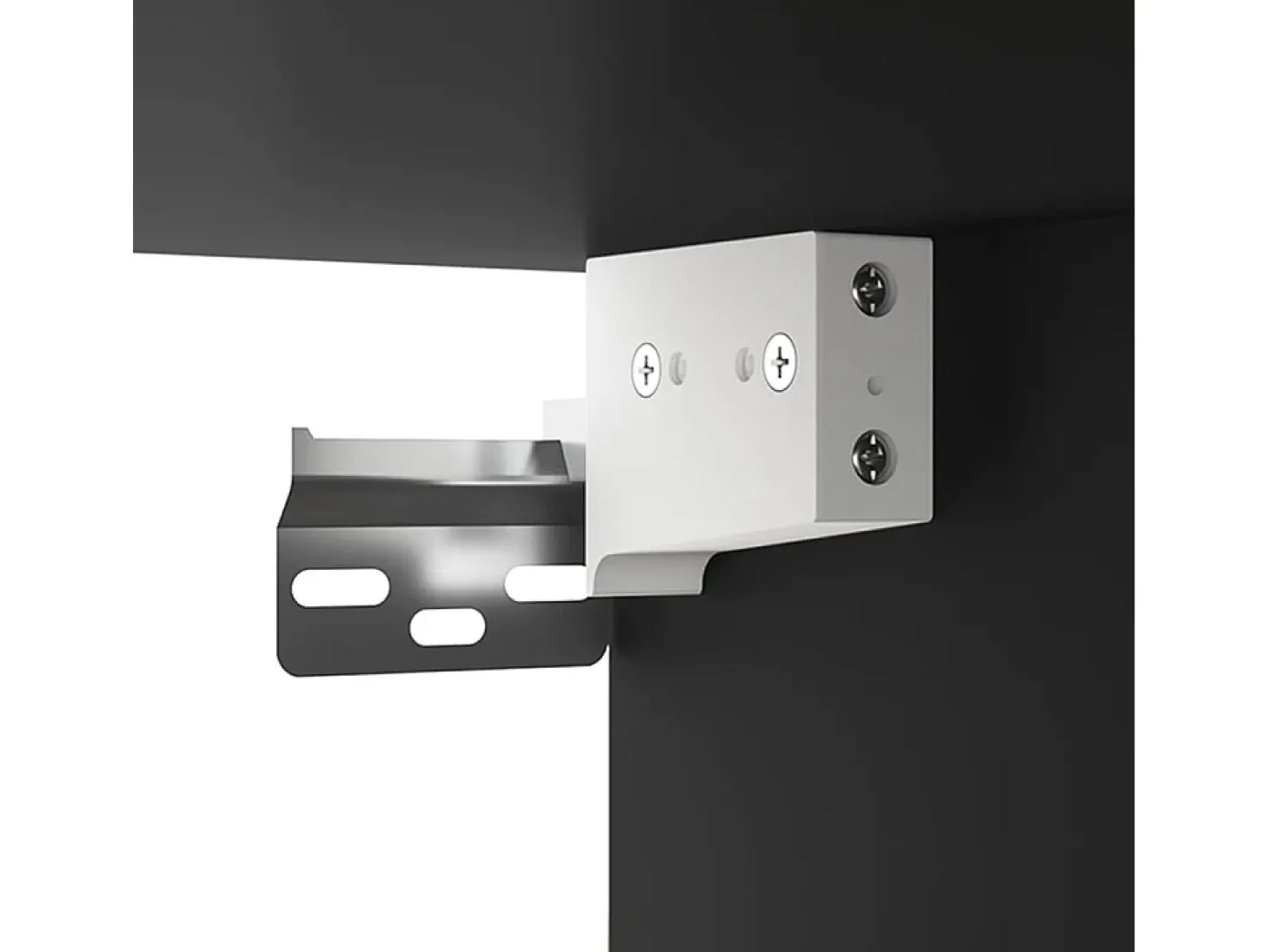 Armario de pared colgante negro 69,5x34x90 cm