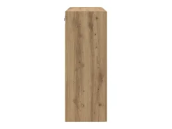 Armario de pared colgante de roble hecho a mano 69,5x34x90 cm