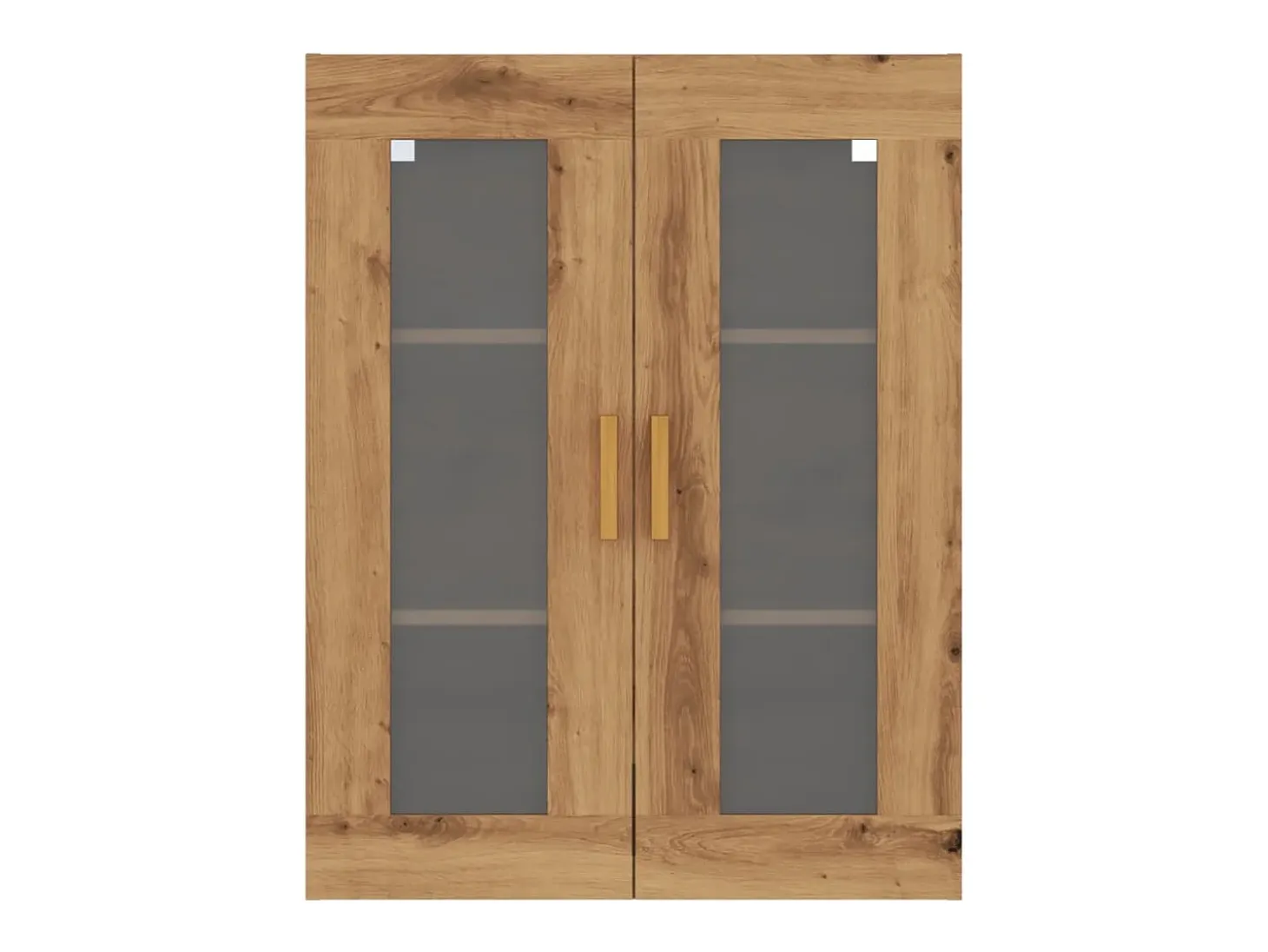 Armario de pared colgante de roble hecho a mano 69,5x34x90 cm