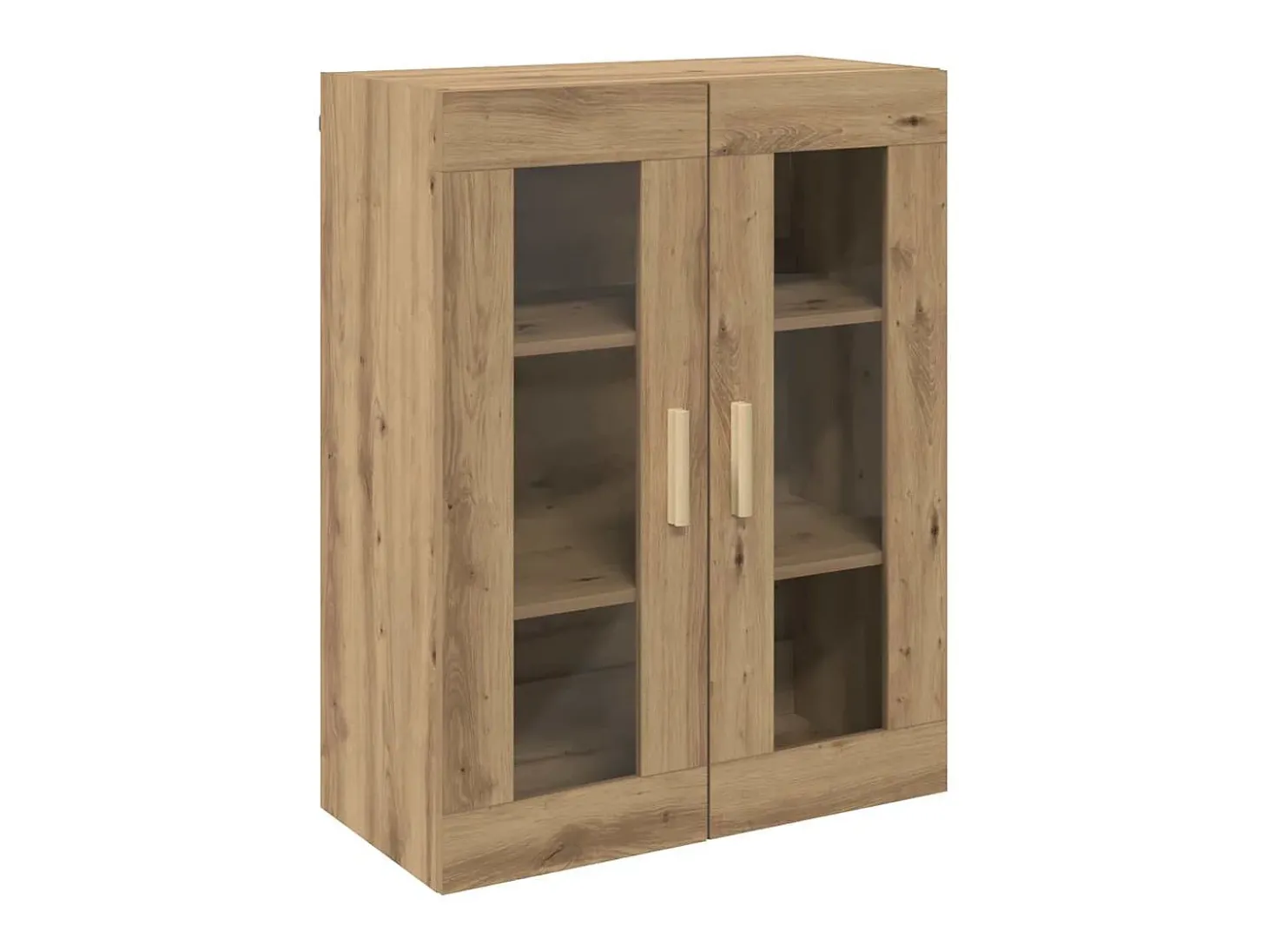 Armario de pared colgante de roble hecho a mano 69,5x34x90 cm