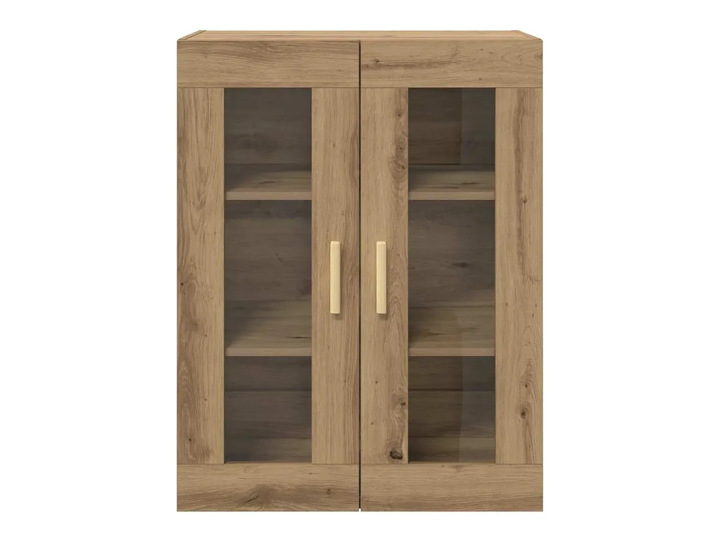 Armario de pared colgante de roble hecho a mano 69,5x34x90 cm