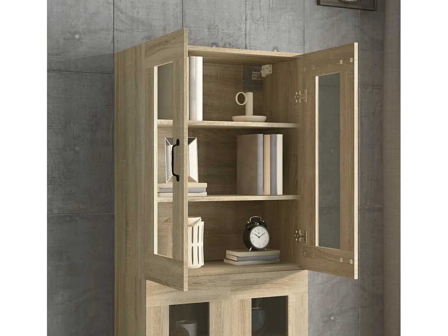 Armario de pared colgante de roble Sonoma 69,5x34x90 cm