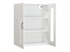 Armario de pared colgante blanco 69,5x34x90 cm
