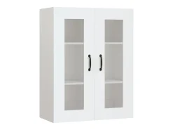 Armario de pared colgante blanco 69,5x34x90 cm