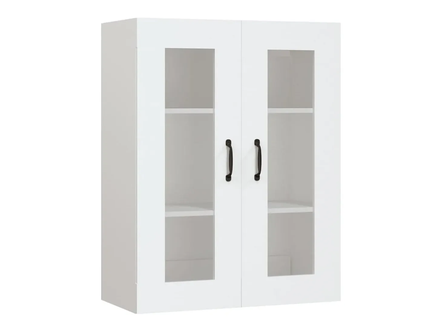 Armario de pared colgante blanco 69,5x34x90 cm