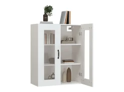 Armario de pared colgante blanco 69,5x34x90 cm