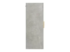 Armario de pared colgante gris hormigón 69,5x34x90 cm
