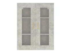 Armario de pared colgante gris hormigón 69,5x34x90 cm