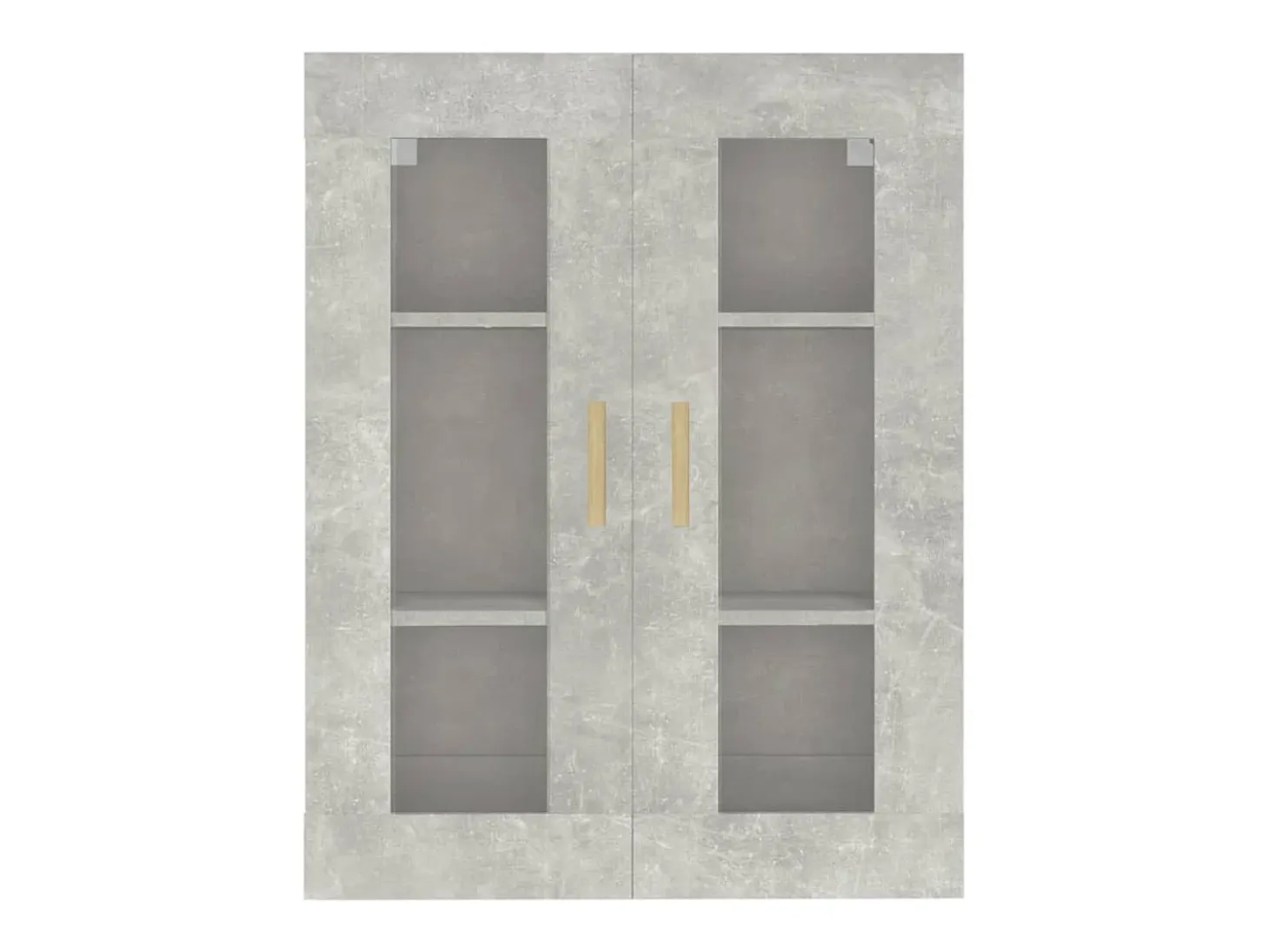 Armario de pared colgante gris hormigón 69,5x34x90 cm