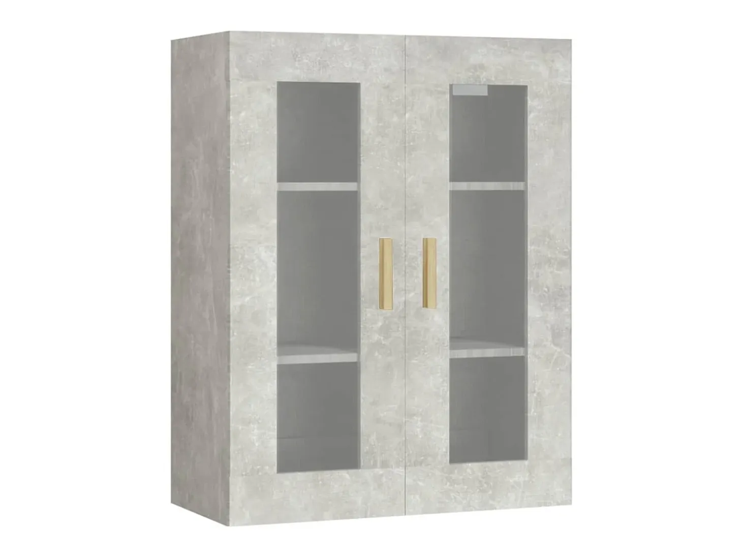 Armario de pared colgante gris hormigón 69,5x34x90 cm