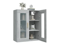 Armario de pared colgante Sonoma gris 69,5x34x90 cm