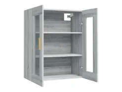 Armario de pared colgante Sonoma gris 69,5x34x90 cm