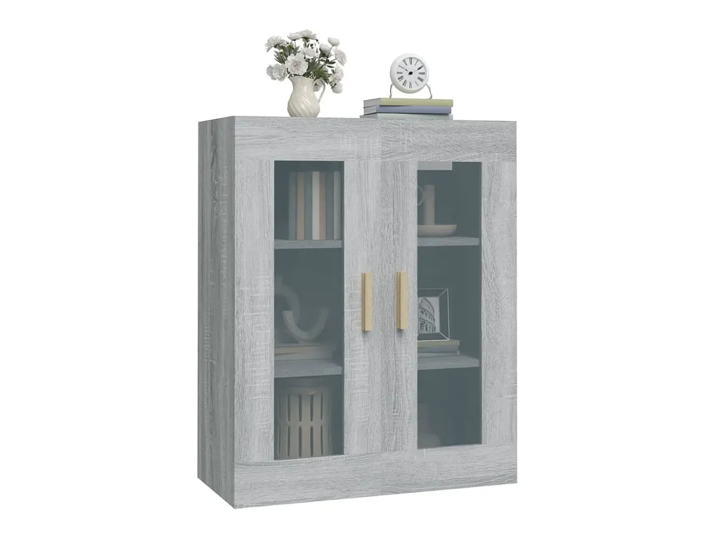 Armario de pared colgante Sonoma gris 69,5x34x90 cm