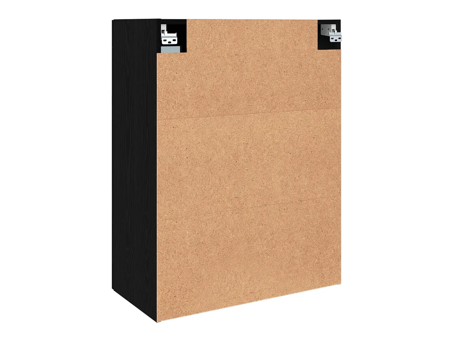 Armario de pared colgante con estante Montaje en pared con almacenaje con puerta Negro 69,5 x 34 x 90 cm