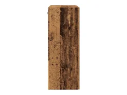 Armario de pared con puertas de cristal - Madera antigua - 69,5 x 34 x 90 cm