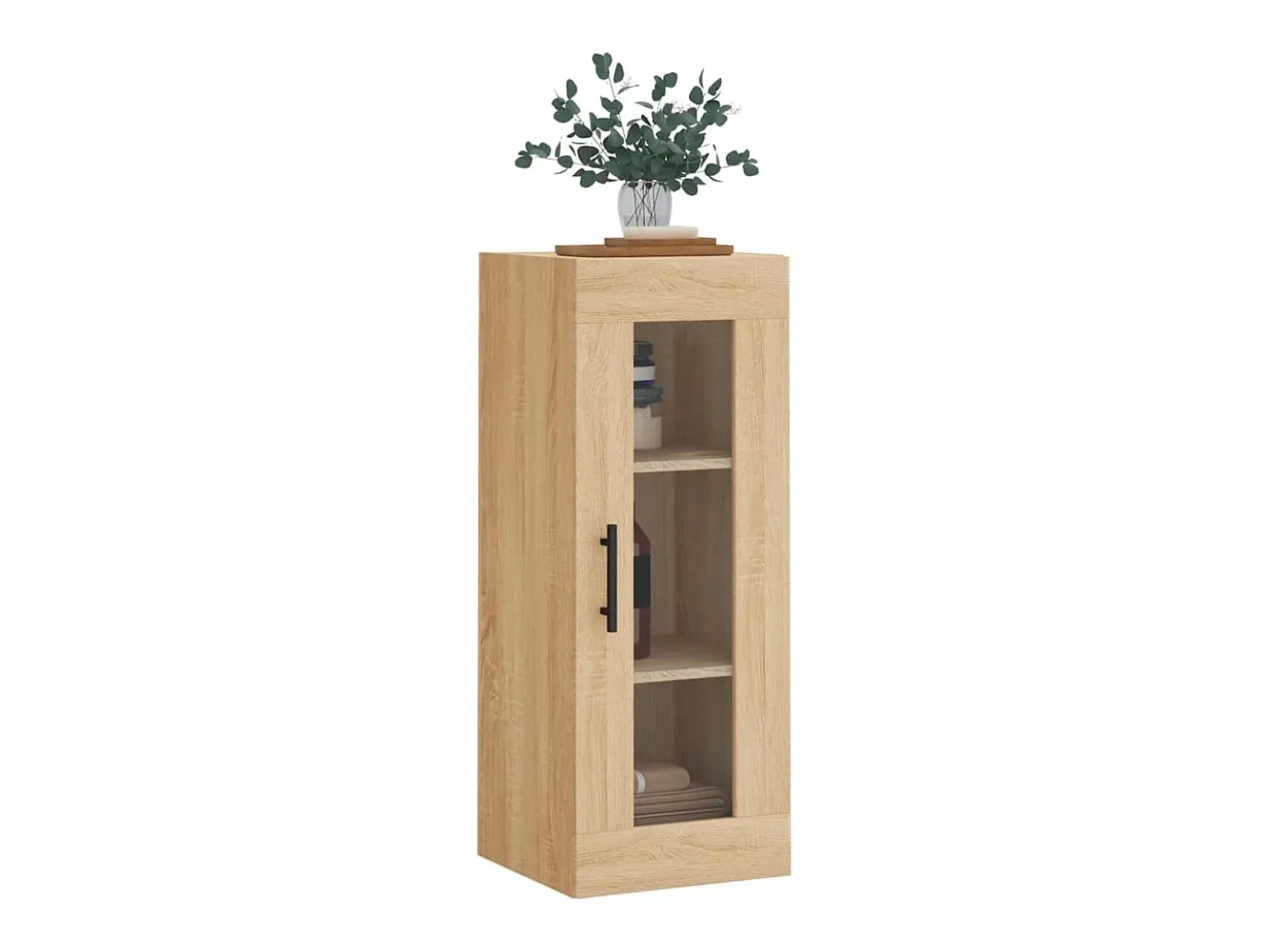 Armario de pared de roble Sonoma 34,5x34x90 cm