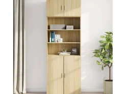 Armario de pared de roble Sonoma 80x42,5x40 cm madera de ingeniería